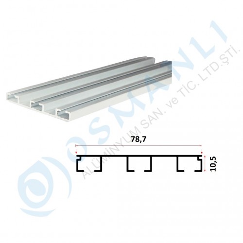 Alüminyum Korniş 78,7mm X 10,5mm Alüminyum Korniş 78,7mm X 10,5mm